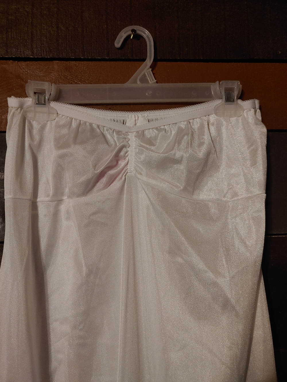 NWOT XL White Strapless Full Long Slip - Picture 2 of 8